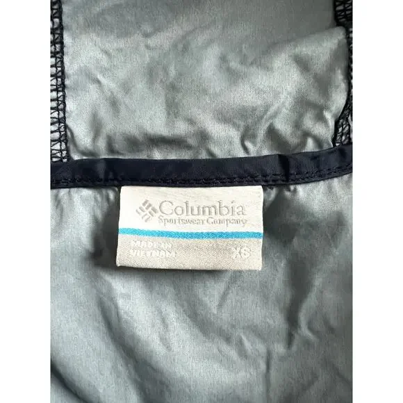 Columbia Blue Boy Waterproof Zip up Rain Jacket (Youth XS) - Picture 5 of 5